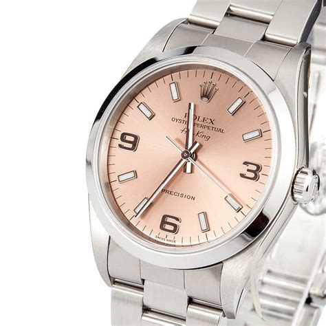 salmon rolex airking dial|Men's Rolex Air.